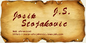Josip Stojaković vizit kartica
